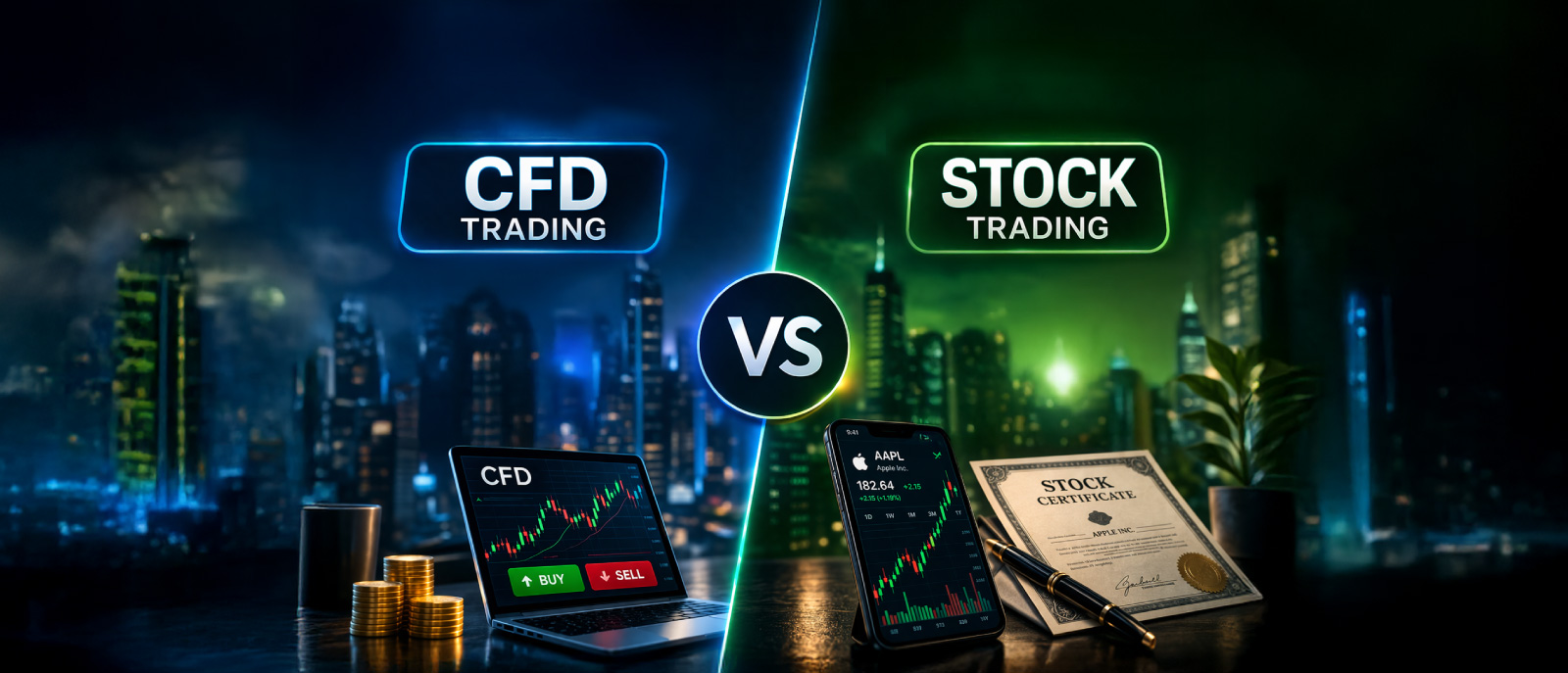 CFD Trading vs Stock Trading
