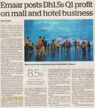 Emaar Q1 profit surges on mall and hotel business