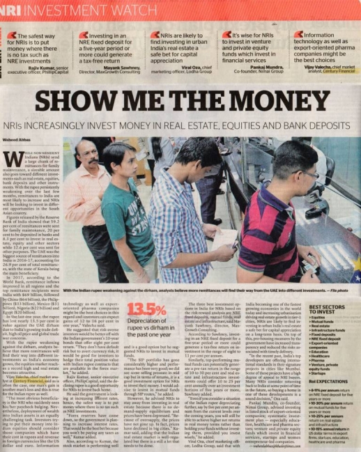 Khaleej Times – Rupee weakens against Dirham:...